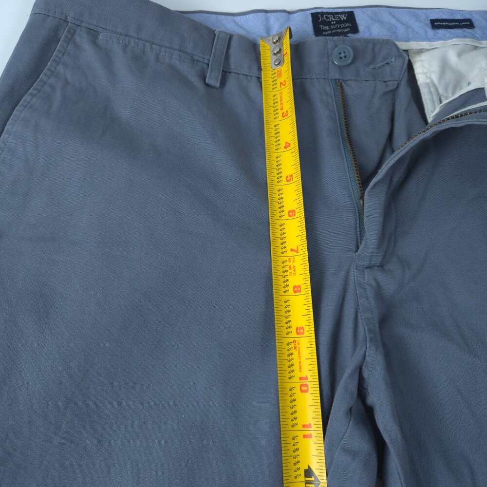 J Crew Sutton Slim Fit Chino Pants 34x32 Blue Twill Cotton - Picture 7 of 10